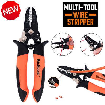 #ad Cable Wire Stripper Cutter Crimper Multifunctional Tool Pliers Screws Cutter US $7.99