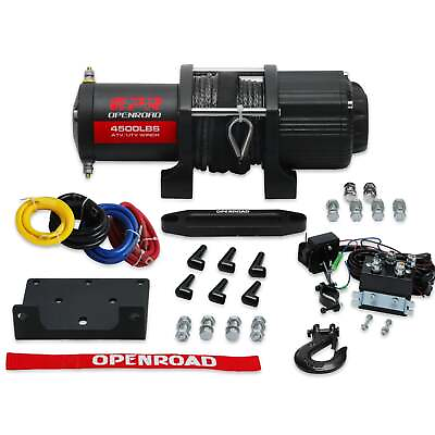 #ad 4500LBS Electric Winch Synthetic Rope 12V 50FT ATV Off road Truck Towing Trailer $169.99