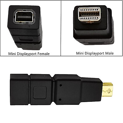 #ad Mini DisplayPort DP Male to Mini DP Display Port Female Extension Adapter Conver $9.99