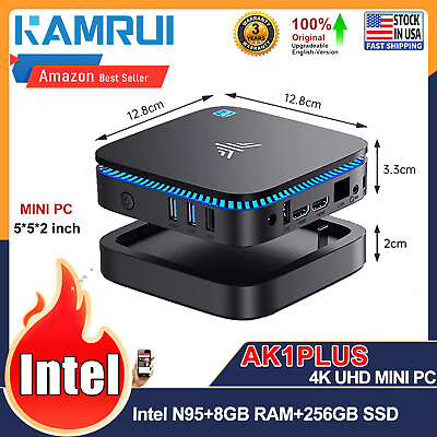 #ad 4K UHD MINI PC Intel 12th Gen N 95 8GB DDR4 RAM 256GB M.2 SSD Windows 11 home $137.99
