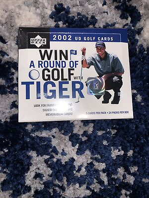 #ad 2002 UD Golf Hobby Box 24ct Factory Sealed Green Grass Tiger NEW $225.00