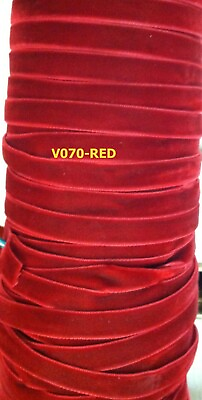 #ad 1 YARDS VELVET RIBBONS SIZES 1.5quot; 23 COLORS TO CHOOSE $3.29