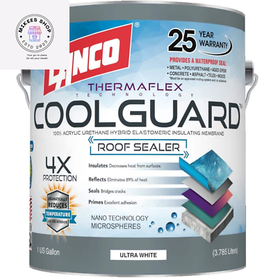 #ad Seal Rubber Roof Coating Coolguard RV Home Protect Waterproof Paint 1 Gal New $63.99