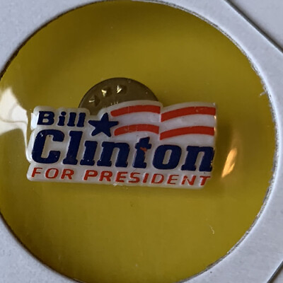 #ad 1992 Bill Clinton Lapel Vintage US Political button pin Campaign badge pinback 1 $8.92
