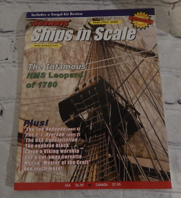 #ad Seaway#x27;s Ships in Scale Magazine 2008 Volume XIX Number 5 $2.40