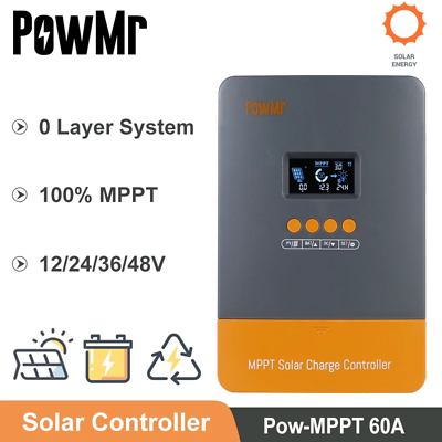 #ad 60A MPPT Solar Charger Controller 12V 24V 36 48V Auto Backlight LCD Display 160V $89.99