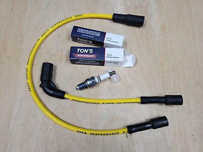 #ad Ton#x27;s Yellow 8mm Harley Davidson Sportster XL 07 23 Spark plug amp; wire kit 6r12 $33.99