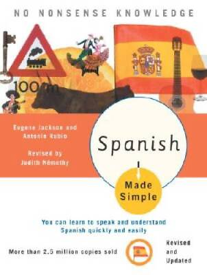 #ad Spanish Made Simple: Revised and Updated Paperback By Nemethy Judith GOOD $4.20