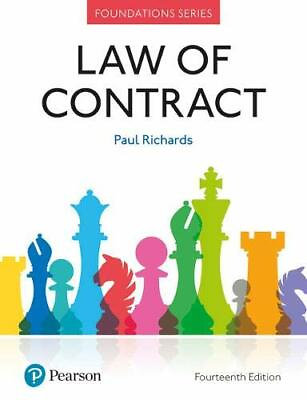 #ad Law of Contract Foundation Studies in Law Series Richards 9781292251486.. $89.56