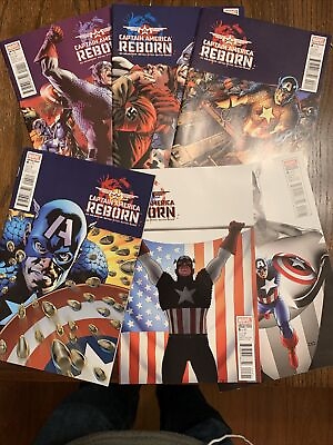 #ad Captain America Reborn 1 6 Set Ed Brubaker Marvel 2009 VF NM $13.20