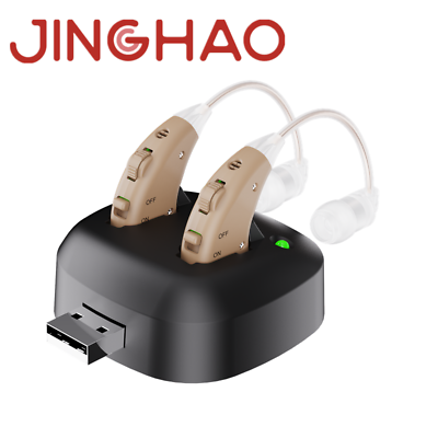 #ad 1 Pair Of Digital Hearing Aid Severe Loss Rechargeable Invisible BTE Ear Aids US $31.34
