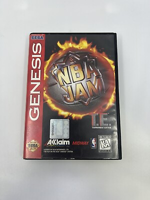 #ad NBA Jam Tournament Edition Sega Genesis Game Manual And Case $14.99
