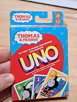 #ad Thomas and Friends My First Uno Game King Size Cards Complete 2009 Ages 3 $12.95