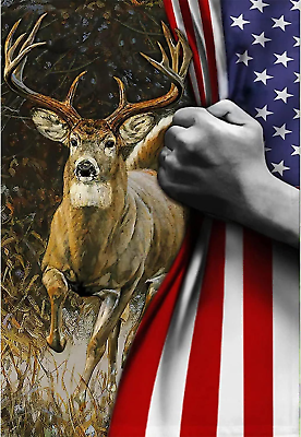 #ad Patriotic Diamond Painting Kits for Adults Beginners 5D DIY Deer American Flag $7.99