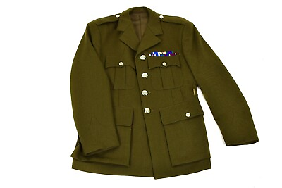 #ad Genuine British army uniform Olive Khaki Formal jacket OD military issue $31.53