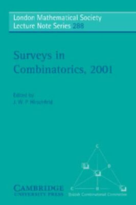 #ad Surveys in Combinatorics 2001 $80.69