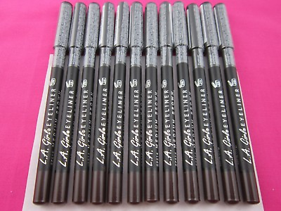 #ad EYE LINER PENCIL BROWN COLOR 12 EYELINERS LOT L.A.GIRL BRAND $16.99