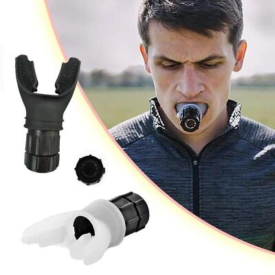 #ad 1pc Sports Breathing Trainer Exercise Lung Face Mouthpiece Respirator Fitness Eq $16.99