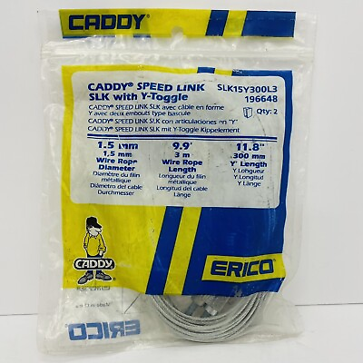 #ad Qty 2 Erico Caddy SLK15Y300L3 Speed Link SLK With Y Toggle NEW $21.24