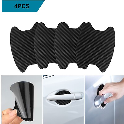 #ad 4PCS Carbon Fibre Door Handle Sticker Scratch Resistant Accessories For Subaru $5.69