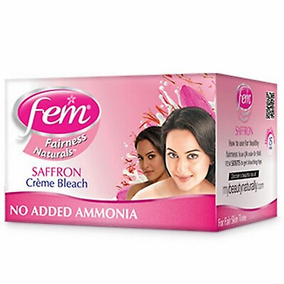 #ad Fem Saffron Herbal Creme Bleach Lightening Fairness Cream Bleach 24 gm 0.8 Oz $15.89