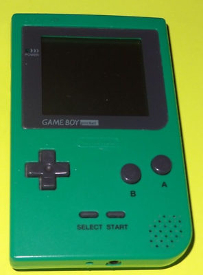 #ad Nintendo Game Boy Pocket Green TESTED No Battery Cover $54.99