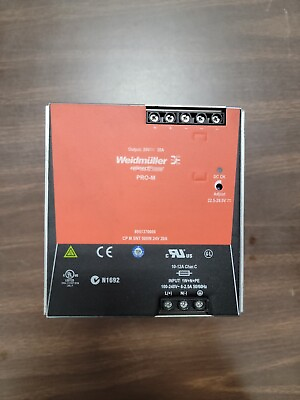 #ad Pro M Series AC DC DIN Rail Power Supply 500w 24VDC 20A 8951370000 Weidmuller $389.99