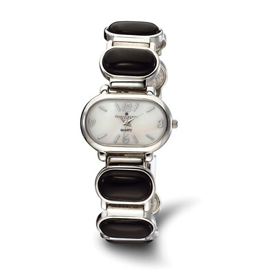 #ad Ladies Charles Hubert Black Agate Bracelet 33x27mm Watch $213.95