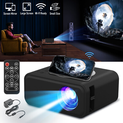 #ad Projector 20000 Lumens 4K 1080P FHD BT WiFi LED Movie Video Home Theater HDMI AV $39.99