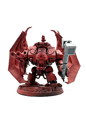 #ad BLOOD ANGELS LIBRARIAN DREADNOUGHT KITBASHED w WINGS Space Marines 40k 473 $40.92