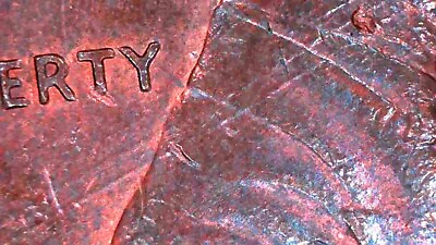 #ad Diagonal Die Crack 1990 Lincoln Penny Across Entire Obverse OBV DC $9.00