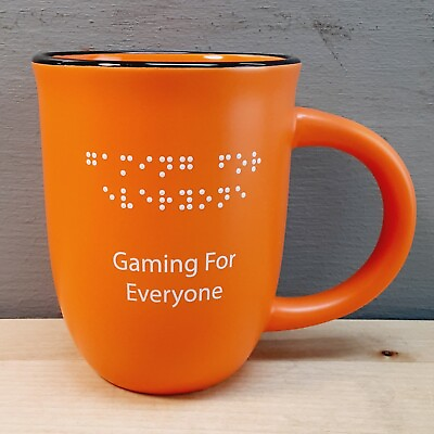 #ad #ad Microsoft? Xbox? quot;Gaming For Everyonequot; In Braille Orange 16 oz Coffee Tea Mug $12.25