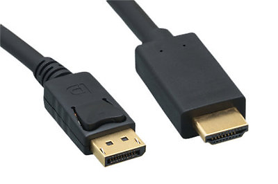 #ad 3Ft 15Ft DisplayPort Display Port DP 1.2 to 4K HDMI M M 28 AWG Cable PC Mac HDTV $22.87