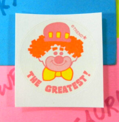 #ad Trend Retro Cherry Scented The Greatest Clown Scratch amp; Sniff Sticker $2.50