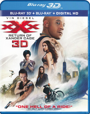 #ad xXx Return of Xander Cage 3D Blu ray 3D B New Blu $12.99