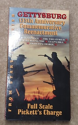 #ad Gettysburg 135th Anniversary Commemorative Reenactment Vhs Tape $9.99