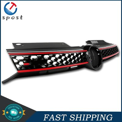 #ad Fit For 2010 2013 Vw Golf Gti 2014 Mk6 Tdi Front Upper Grille Mesh Style $39.94