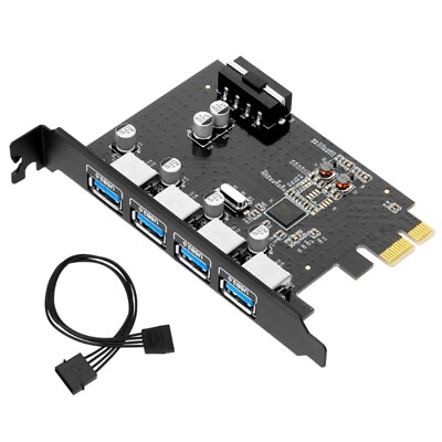 #ad PCI for to USB Expansion Card Super Speed 5Gbps PCI e USB3.0 Hub Adapter $23.46