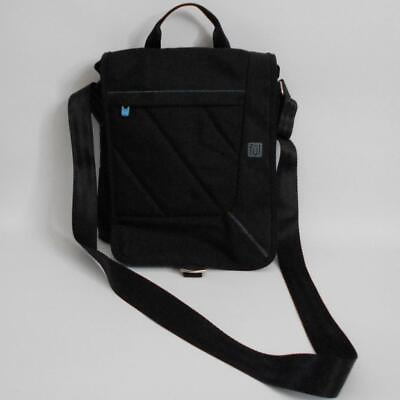 #ad Ful Messenger Bag Black Crossbody Adjustable Seatbelt Strap Pockets $32.98
