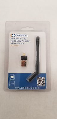 #ad NEW Lot of 17 Cable Matters Wireless N 150 Nano USB Adapter w Detachable Antenna $94.99
