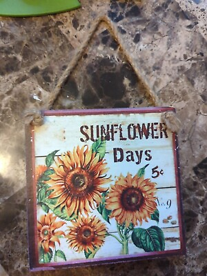 #ad Sunflower Days Wall Art $5.00