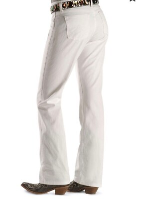 #ad Wrangler Q Baby Jeans White Size 11 12 Length 28 Bootcut Check Description $20.00