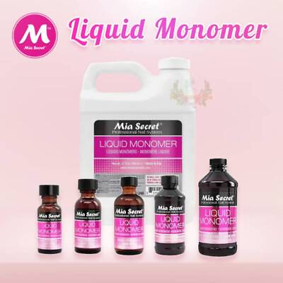 #ad Mia Secret Liquid Monomer Nail Acrylic System All Size Available Odorless $22.99