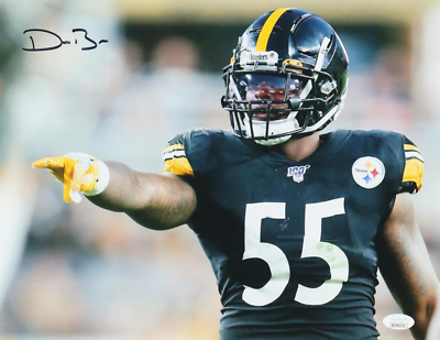 #ad Devin Bush Jr. Signed Steelers 11x14 Photo JSA $51.00