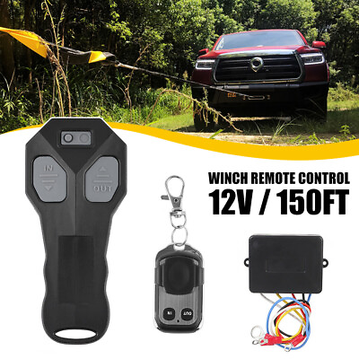 #ad Wireless Electric Winch Remote Control Kit 12V Handset 150FT for Car ATV SUV UTV $18.99
