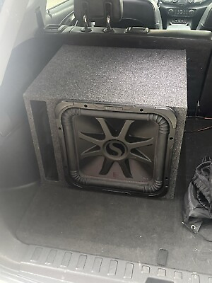 #ad 15 inch subwoofers in box with amp $600.00