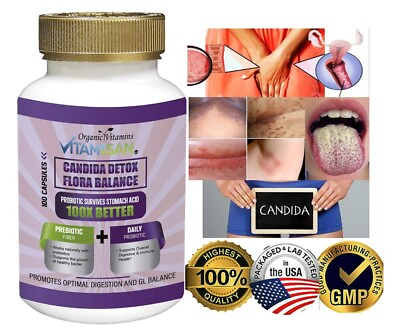 #ad Candida Cleanse Albicans amp; Detox Yeast Support Complex with Enzymes 100 caps $12.35