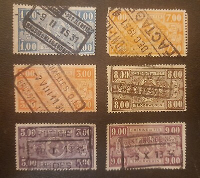 #ad Belgium 1927 Railway Post Stamp. Rare. GBP 28.00