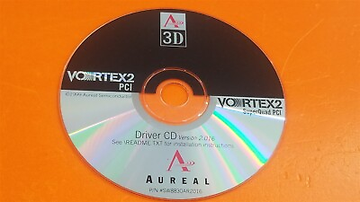 ⭐️⭐️⭐️⭐️⭐️ Aureal Vortex 2 SuperQuad PCI Driver CD Version 2.016 $20.00