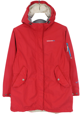 #ad DIDRIKSONS Leila Parka Storm System Jacket Women#x27;s EU 46 Full Zip Hooded Red $65.93